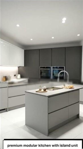 Luxury Modular kitchen with island unit kitchen #transformyourhome #interiordesign #kitchen interior