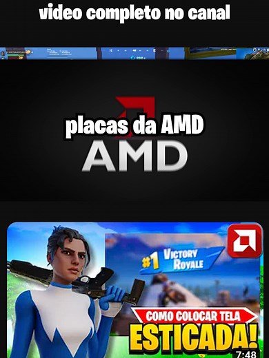 Como colocar tela esticada nas placas de vídeo AMD