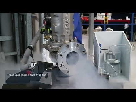 LESER Safety Valve test under cryogenic conditions