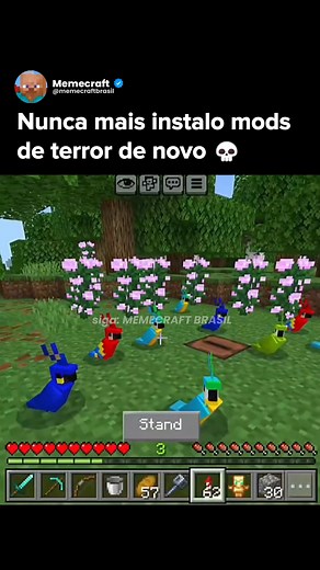 65K views · 1.8K reactions | Você já jogou mod de terror? Siga @memecraft ou o Herobrine vai te pegar... #minecraftbrail | Memecraft | Facebook