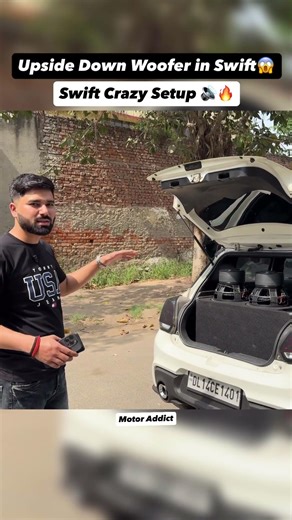 Upside Down Woofer Swift 😱 Aisa Setup Kabhi Nahi Dekha 🔊🔥 #carreviewindia