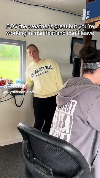 Working at a drop zone is a blast, until the weathers great and you want to jump too 🪂 if only this New England weather would actually let us up! . . . #sdd #skydiversoftiktok #skydivedanielson #nobody #skydiving #manifest #trendy #comedy #funny #jokes #humor #skydivinghumor #skydivingtok #skydivers #plane #work #joking #dontmesswithmanifest #fun #havingfun #bestjob #myjobiscoolerthanyourjob #comeskydive #jump #jumpwithus #jumpingoutofplanes #viral #plane #flying #sendit #letsgo #dropzone #land