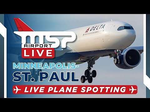🔴 LIVE MSP AIRPORT ACTION! ✈ Watch Arrivals & Departures w/ ATC ✈ 3/10/25