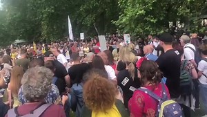 2.2K views · 46 reactions | A big freedom march protest happing in Hyde park today | London & UK Street News | Facebook