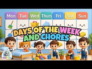 VimiFish Days Of The Week And Chores Song | Fun Clean Up Song for Kids Learn Daily Routines