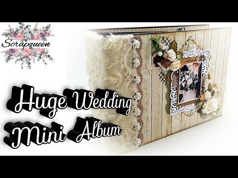 Beautiful Huge Interactive Wedding Mini Album (12x8,5inch)