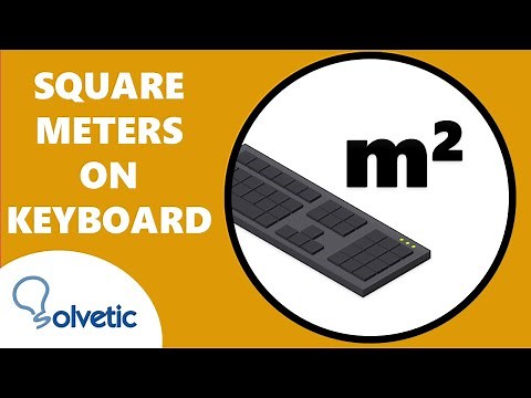 ⌨️ How to PUT SQUARE METERS on keyboard | m²