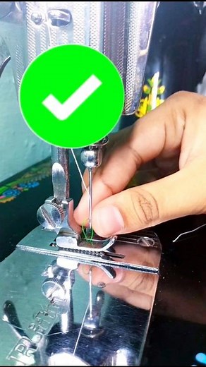 Needle installation in sewing machine ✅ #sewinghacks #sewingtutorial #sewingtips