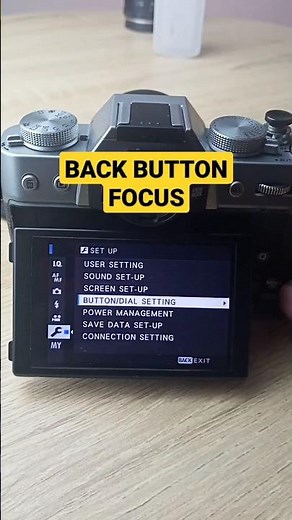 TUTORIAL BACK BUTTON FOCUS FUJIFILM #shorts #fujifilm