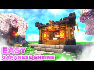 Japanese Shrine In 5 Minutes 🩷 (Easy) - Minecraft Build Tutorial - Japanese Style