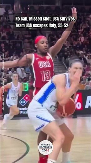 Did She Get Poked? Italy Furious After No-Call vs Team USA #teamusa #fibaworldcup #womensbasketball