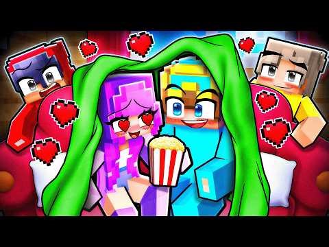 SECRET SLEEPOVER with My CRUSH in Minecraft!