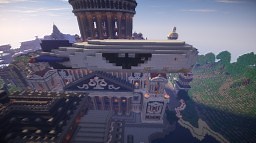 Working Full Featured Airship in Minecraft 1.8 - NO MODS OR PLUGINS! - A Movecraft style airship Minecraft Map