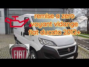 Fiat Ducato service light reset