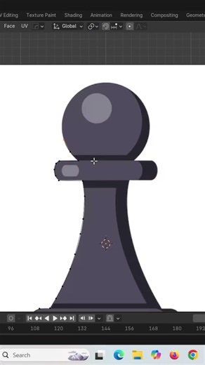 The EASIEST Way to Model a Chess Piece in Blender! #Blender3D #nyxblender3d #3DModeling #Blender