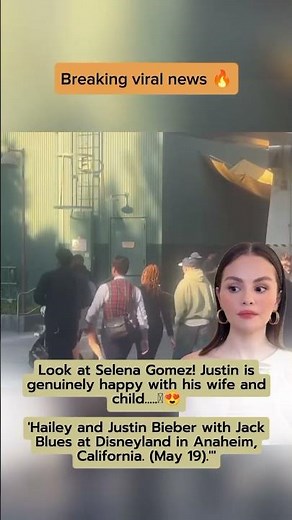 Look at Selena Gomez! Justin Bieber is truly happy with his wife and child😍#justinbieber#selenagomez