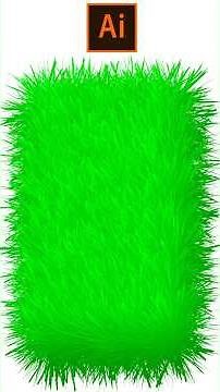 How to Create 3D Grass Vector in Adobe Illustrator | Easy Tutorial for Beginners #Shorts #foryou #3d