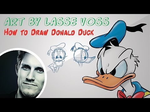 How to draw Donald Duck - The real way! Made Easy!