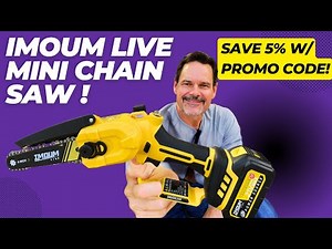 The Best 6 Inch Cordless Mini Chainsaw For My Money!: My 5 Star Imoumlive Mini ChainSaw Review.