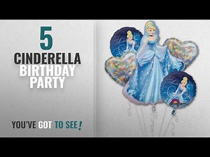 Top 10 Cinderella Birthday Party [2018]: Cinderella Balloon Bouquet - Cinderella Balloons - 5 Count
