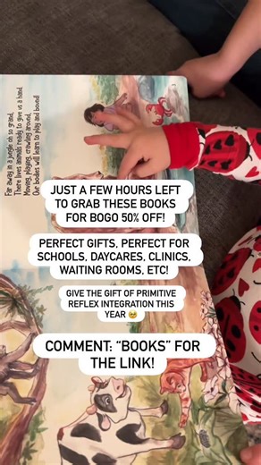 Sensational Brain on Instagram: "Comment: BOOKS to get one 50% off! Designed by a pediatric therapist to promote natural primitive reflex integration through functional, play-based movements! BOGO includes: ✅ The Dino Crawl ✅ The Jungle Crawl ✅ Crawling for Brain Development Sale ends tonight at midnight! Comment: BOOKS for the link! 🔗 #smallbusinesssaturday #bogo #childrensbooks #occupationaltherapy"