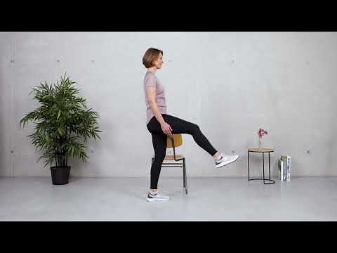 Einbeinstand (Reha-Trainingsübung Neurologie)