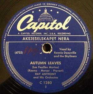 Ray Anthony And His Orchestra - Autumn Leaves / Mr. Anthony's Boogie