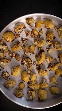 Golden roasted cauliflower with the best tahini sauce. #cookingrecipe #roastedcauliflower