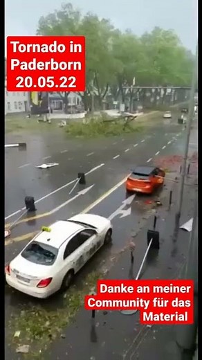 Mutmaßlicher Tornado in Paderborn am 20.05.22 Extreme Verwüstung bin gesamten Stadtgebiet #shorts