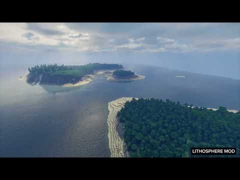 This MOD has the BEST ISLAND GENERATION | Lithosphere + Distant Horizons