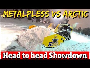 Metalpless VS Arctic! Head to head snowplowing SHOWDOWN 4 k video