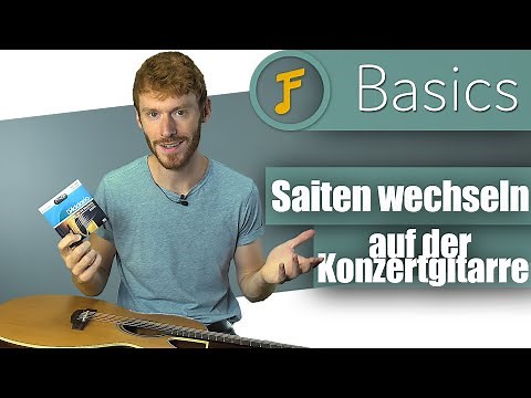 Gitarrensaiten aufziehen Western- und Konzertgitarre