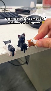 🐱 Quiet, cute, and the perfect all-day companion. 🐾 This 5-piece set of hand-crafted cat figurines brings playful charm to your garden, desk, shelf, or car dash—each one in a unique, adorable pose. ✨ Get yours>> https://t.site/4qJR9Cg | Becconstituient