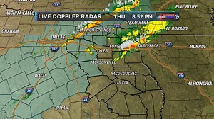Here is the latest 3 hours of StormTracker 7 Live Doppler Radar images in our High Definition mode. The line of storms over the NW sections of East Texas will continue to move toward the East at 35-40mph and will continue to develop off to the SW. We will need to watch any storms that form ahead of this line and the line itself for lightning/thunder, gusty winds, flash flooding potential as well as some small hail. The possibility of an isolated tornado is small, but not out of the question. Ple