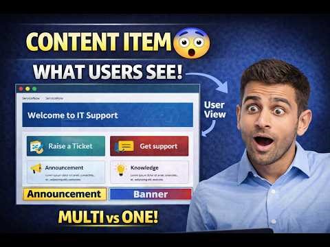 👉 “ServiceNow Content Item 🔥 Portal Real Example”