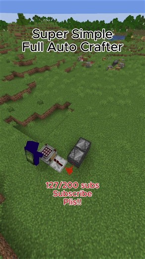 Super SImple Full Auto Crafter #sehar #minecraft #seherhayyat #bamboofarm #gaming