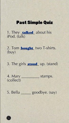 Past Simple Quiz | Talk→Talked, Buy→Bought, Stand→Stood | Learn English Verbs Fast & Fix Mistakes