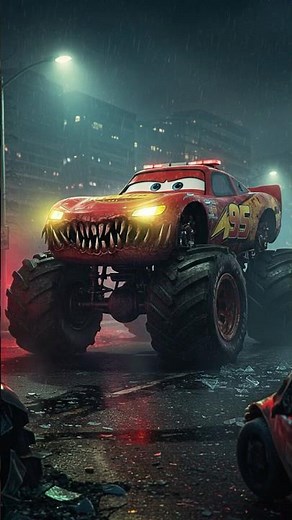 Lightning McQueen Becomes a MONSTER TRUCK From HELL!