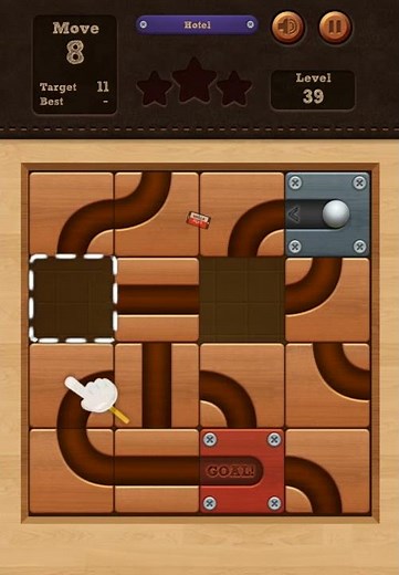 Roll the Ball Hotel Level 39 (Classic - Basic H) - Lösung Solution Walkthrough