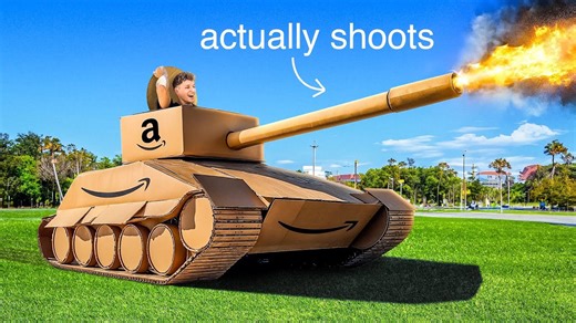 Inventor builds a real tank using only recycled trash