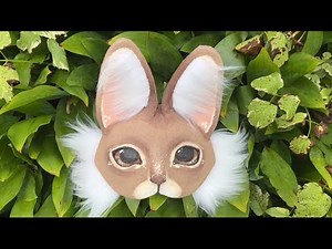 Therian Cottontail Bunny Rabbit Mask Process~!