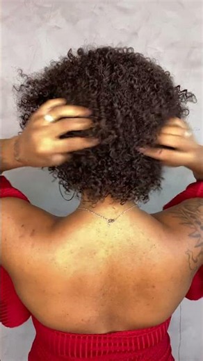 Peruca Cabelo Humano Afro Niki Castanho Escuro