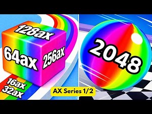 AX Series 1/2 🔥 Jelly Run 2048 vs Ball Run 2048 Infinity Mode vs Block Blast | MEGA MERGE Challenge!