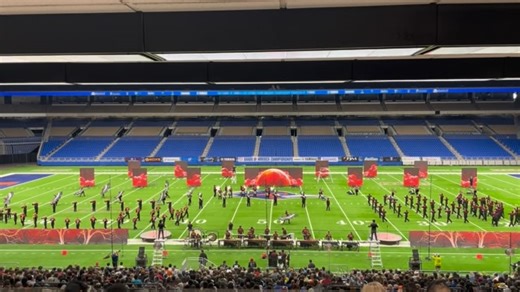 💙Cindy💙 on Instagram: "The Roma Band and @romahscolorguard are always so beautiful to watch!!! 😍😍 #colorguard #marchingband #bandsofamerica #boasanantonio"