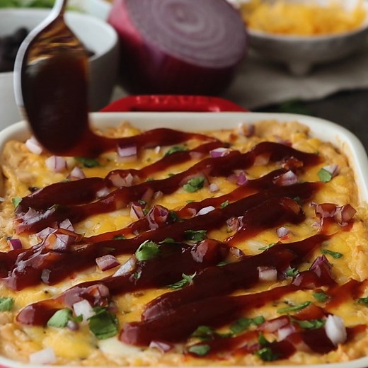 7.2K views · 215 reactions | BBQ Chicken Dip is a creamy, cheesy dip with three types of cheese plus chicken, corn, black beans. and bbq sauce. Serve with corn chips or tortilla chips for a wonderful gameday appetizer. Recipe: https://spicysouthernkitchen.com/bbq-chicken-dip/ | Spicy Southern Kitchen | Facebook