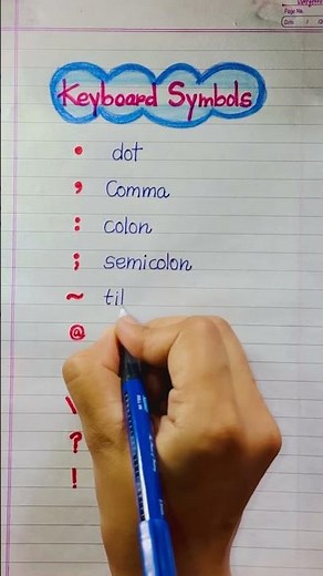 Keyboard Symbols 👩‍🏫 ✅💯#english #education #learning #grammar #englishtips