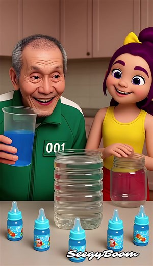 Water challenge #seegyboom #funny #squidgame | water challenges