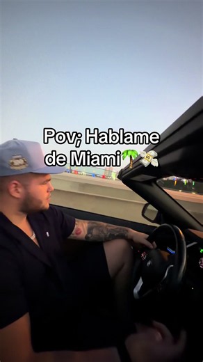 Miami vibe driving POV — Miami streets with BMW