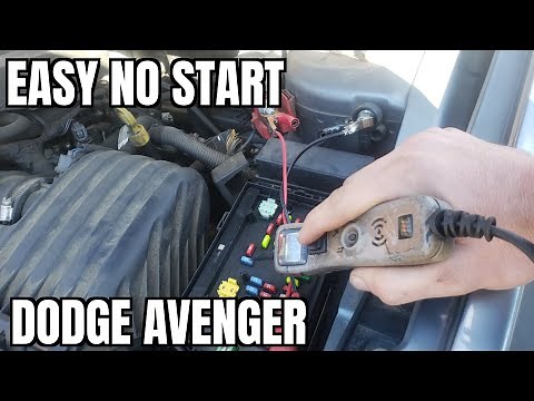 2007 2014 Dodge Avenger No Crank No Start Diagnosis How to Check Starter Alternator Battery Fuse