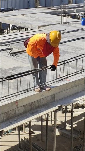 Professional Rebar Binding for Concrete Beam Construction